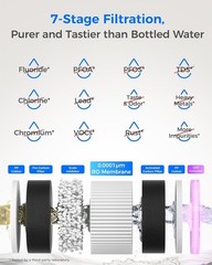 [ Hot and Cold ] Waterdrop WD-A1 Countertop Reverse Osmosis System, 7 Stages
