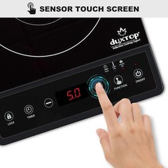 Portable Induction Cooktop Countertop Burner Touch Timer 1800W Black