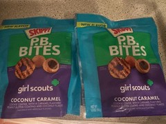 2x Skippy PB Bites Girl Scouts COCONUT CARAMEL 5.5 oz Bag – 2 PACK