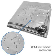 Heavy Duty Poly Tarp 5/10/12/16/20 Mil Waterproof Tarpaulin Cover w/ Grommets