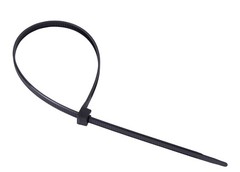 100 Pack Cable Tie 4 Inch 18 lb UV Black Heavy Duty Nylon Zip Ties Wire