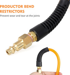 Air Compressor Hose 1/4 Inch X 100 Feet Flexeel Reinforced Polyurethane (PU) Air
