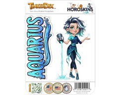Aquarius Sticker and Magnet – the Star-Pourer Horoskins™ – Zodiac Air Sign | Wat