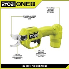 RYOBI ONE+ 18V Cordless Pruner (Tool Only)