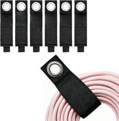 6 PCS Extension Cord Holder, Extension Cord Strap, Cable Organizer Straps for Co