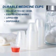 Disposable Medicine Cups 1 oz 30ml Liquid Measurement Pills Dosing 5000 case NEW