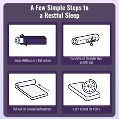 Bamboo Charcoal Gel Memory Foam Mattress, CertiPUR-US Certified and Breathable