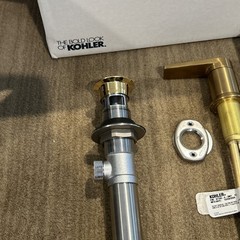 Kohler Wide Spread Taut Bathroom Sink Faucets Gold Finish New Open Box 2-Handle