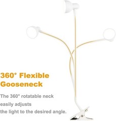 LED Desk Lamp Adjustable Swing Arm Lamp with Clamp Eye-Caring Reading Desk Light