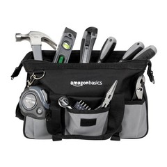 Amazon Basics 65 Piece Home Repair Tool Kit Set With Carrying Bag Hand Tools