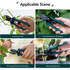 Garden Pruning Shears Pruning Scissors Garden Clippers for Trimming Rose Bonsai