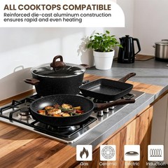 Pots and Pans Set Non Stick, 31 Piece Kitchen Induction Cookware & Bakeware Set