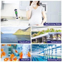 Professional 5-in-1 Water Tester Tool PH/TDS/EC/Salinity/Temperature for Pool