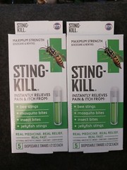 2 Sting Kill First Aid Anesthetic Swabs 5 ea (G5)