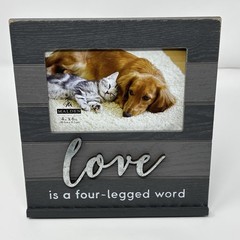 4X6 Love Pet Heartland Picture Frame, 8.11” (W) x 8.85” (H) x .70” (D), Black…