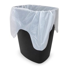 Plasticplace 12-16 Gallon Trash Bags – White, Case of 250 Garbage Bags