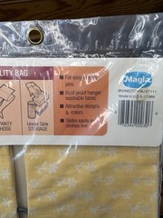 Vintage Magla Clothes Pin Bag No. 30 Yellow Flower NOS 1986 10″x15″ Made in USA
