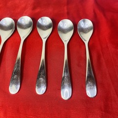 Pfaltzgraff Stainless 18/8 SONYA Oval Tea Spoons Glossy Flatware 6.75in