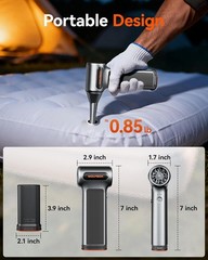 WOLFBOX MF200 Electric Compressed Air Duster with Air Blower Cleaner For PC, Car