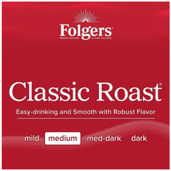Folgers Classic Roast Ground Coffee, Medium Roast, 40.3 oz Canister