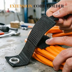 6 PCS Extension Cord Holder, Extension Cord Strap, Cable Organizer Straps for Co