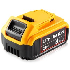 1-6 Pack 20V For DeWalt 20 Volt Max 8.0AH Lithium Ion Battery DCB206-2 DCB201