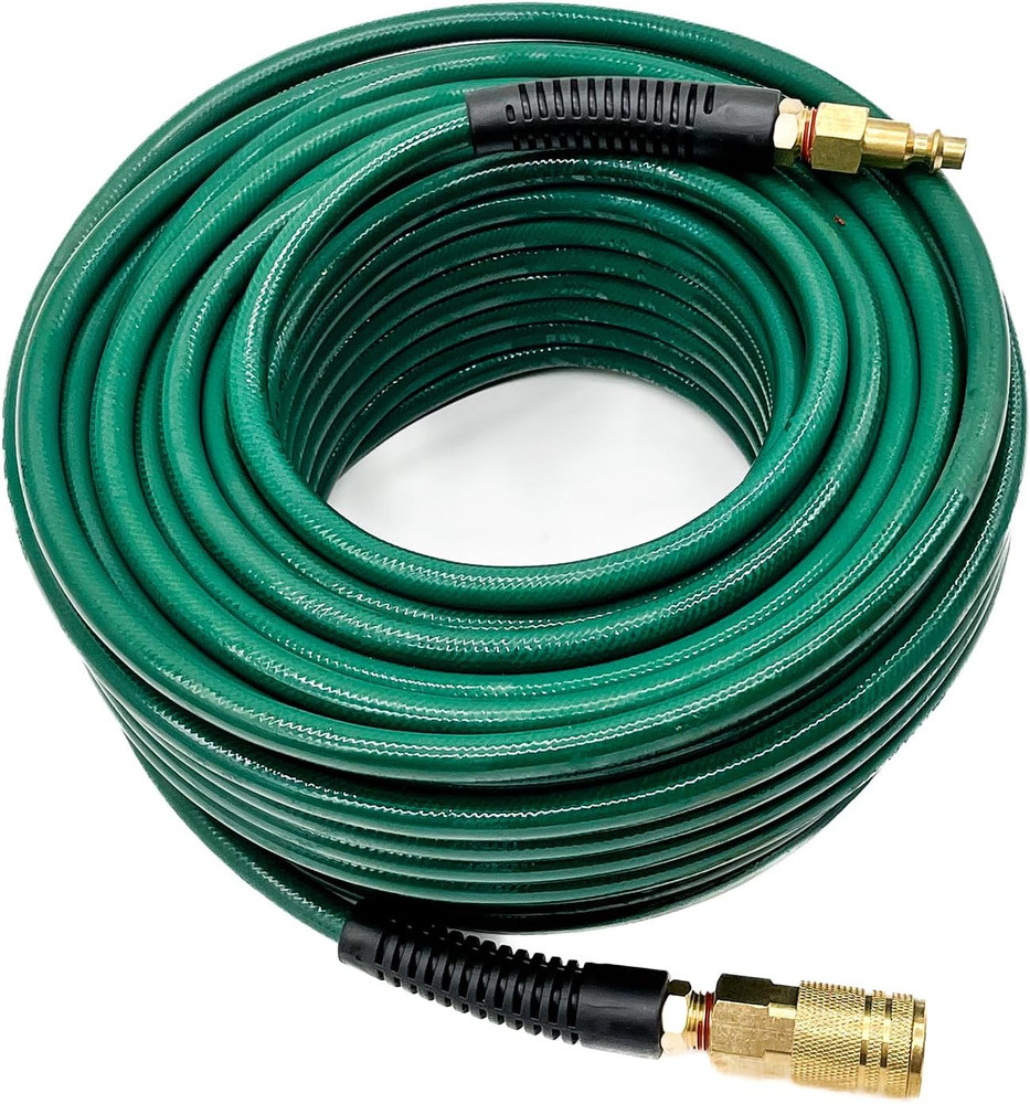 Polyurethane(Pu) 1/4-Inch X 100FT Reinforced,Air Hose with 1/4” Swivel Industria