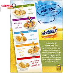 Weetabix Biscuits Whole Grain Cereal, Good Source of Fiber, Low in Fat, Heart He