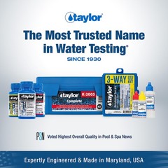 K-2006-SALT FAS-DPD, 9-in-1 Pool & Spa Test Kit, Free & Combined Chlorine, pH…