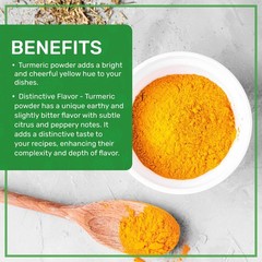 Organic Turmeric Powder 2 LB Bulk Bag – Lab 2 Pound (Pack of 1), Yellow
