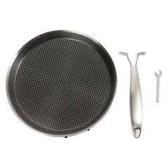 11in Stainless Steel Crepe Pan Pancake Pan Non Stick Cooking Pan For Kitchen