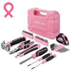 35PC Pink Hand Tool Set Ladies Women Household Tool Kit Tool Set Storage Toolbox