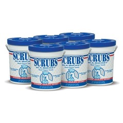 Scrubs In-A-Bucket 42272 10×12″ Hand Towel, 72 Count – 6 Tubs, FREE SHIPPING