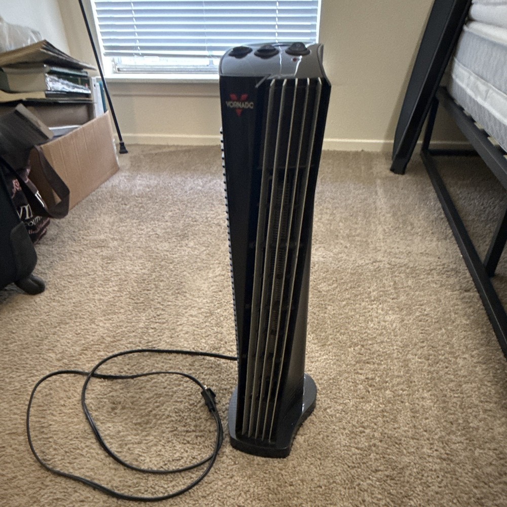 Vornado OSCR37 37in Tower Fan Oscillating Corded Electric Black/Gray