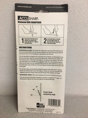 AccuSharp Brushed Nickel Diamond Abrasive 1 stage Knife Sharpener
