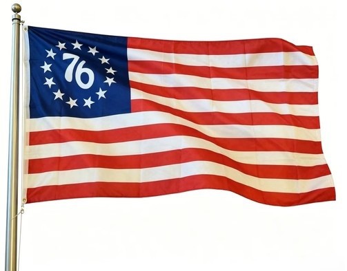 3×5 BETSY ROSS ’76 Flag Feet 100% American Flag Brass Grommet USA SPIRIT OF 1776
