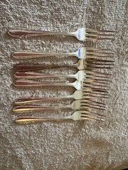 Wm A Rogers 72pc Nickel Silver Japan Flatware Wheat/Feather pattern Nakazato
