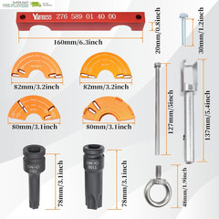 Engine Alignment Locking Timing Tool Kit with 4PCS Camshaft Adjuster Tool Kit, C