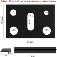 Samsung Gas Stove Burner Covers Reusable Nonstick Stove Protector Mat Liners