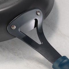 Tramontina Frying Pan Black Carbon Steel Grip Handles Oven Safe Hand Wash Only