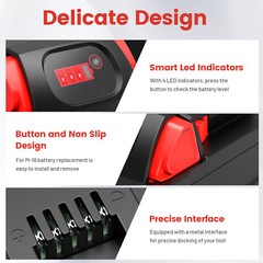 8.0AH Battery For Milwaukee For M18 18V Lithium-ion Extended Capacity 48-11-1860