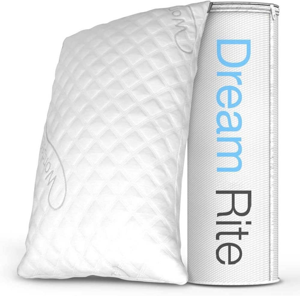 WonderSleep Dream Rite Shredded Memory Foam Pillow – Queen Size, 1 Pack