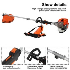 5-in-1 Multi-Functional Trimming Tools Gas Hedge Trimmer 52CC Weed Eater NEW