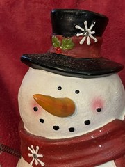 Christmas Cracker Barrel 14” I Love Snow Days Lighted Snowman TESTED!