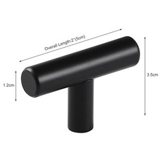 Black Modern Cabinet Handles T Bar Stainless Steel Kitchen Drawer Cabinet Pulls