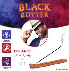 BLACK BUTTER Incense Sticks 7″ Bulk Pack Wholesale Hand Dipped Lot