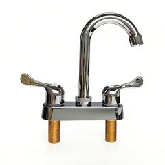 4inch Basin Sink Faucet Plastic Mixer Tap Bathroom RV Sink Faucet Dual Handles