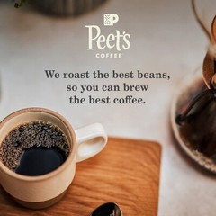 Peet’s Coffee House Blend Decaf Dark Roast Coffee K-Cup Pods, 88 Count.
