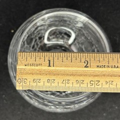 Pier 1 Crackled Stemless Wine Glasses 4.4in Discontinued Set of 2