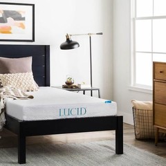 LUCID 6, 8, 10, and 12 Inch Gel Memory Foam Mattress – Twin Full Queen and King